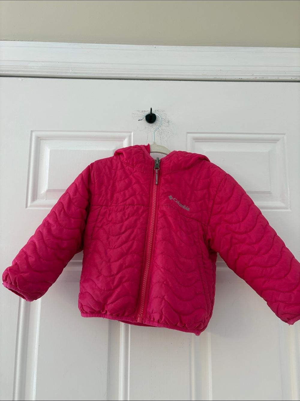 Columbia reversible jacket girls size 2T pink